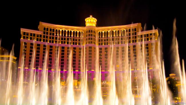 The fountains at Bellagio Hotel in Las Vegas.