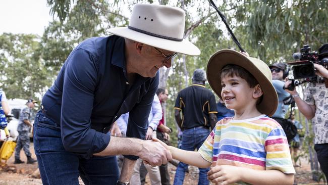 Anthony Albanese at Garma. Picture: Teagan Glenane / YYF