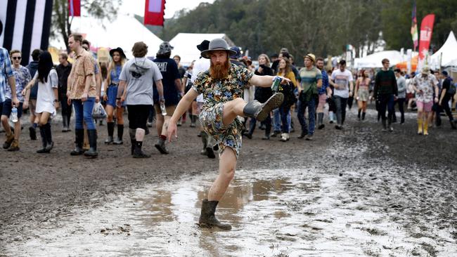 Hopefully you won’t need to pack a pair of gumboots for Splendour if the latest BOM forecast is anything to go by. Picture: JERAD WILLIAMS.