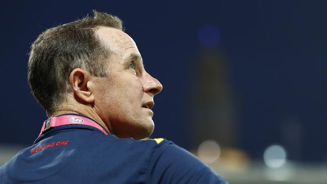 Crows coach Don Pyke will have to find a replacement for Paul Seedsman but will he make any unforced changes to play the Kangaroos? Ryan Pierse (Getty).