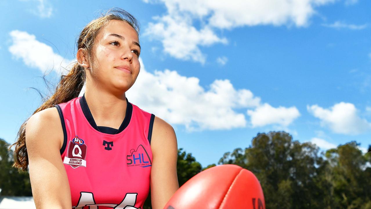 Former Mountain Creek High School and current Maroochydore Roos senior player Demi Norton has been revealed as one to watch this season. Picture: Patrick Woods.