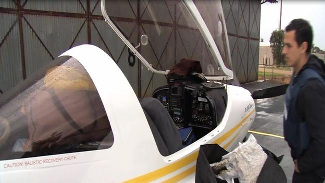 The plane allegedly piloted by John Charles White in September 2015. Picture: Supplied