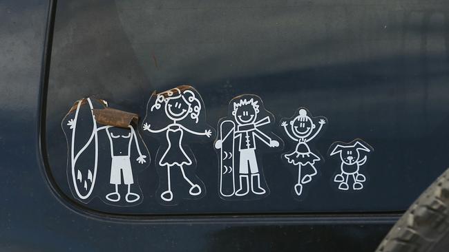 Bumper stickers have always divided people — especially the My Family stickers. Picture: Brendan Radke