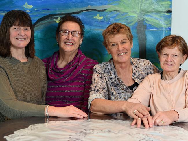 Allan’s sisters Heather Lawson, Margarette Steele, Wendy Pruin and Jeanette Loftus. Picture: Josie Hayden