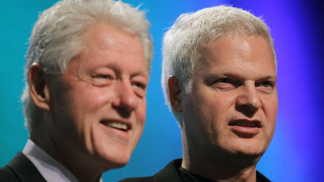 Bill Clinton and Steve Bing during the annual Clinton Global Initiative in 2010. Picture: Mario Tama / Getty Images / AFP