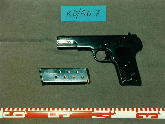 Drugs and a gun were found in the wheel well of Syd Collins' car.