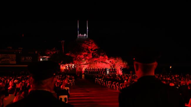 General view of the ANZAC Dawn Service on April 25, 2024 in Currumbin, Australia. (Photo by Chris Hyde/Getty Images)