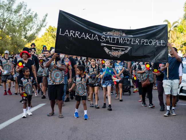 NAIDOC march, 2024. The theme this year is 'Keep the fire burning: Blak, loud and proud'. Picture: Pema Tamang Pakhrin