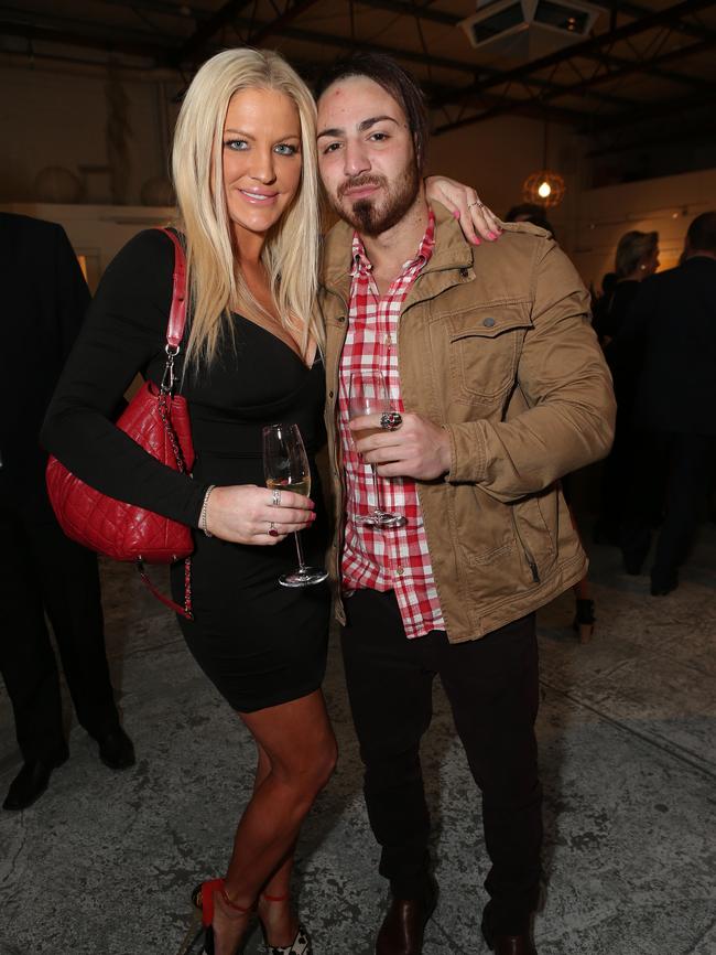 Brynne Edelsten with former boyfriend Cemre Volkan, also known as Red, in 2014. Picture: Julie Kiriacoudis