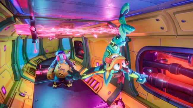 Masks allow players to play with gravity in the new Crash Bandicoot. Picture: Supplied