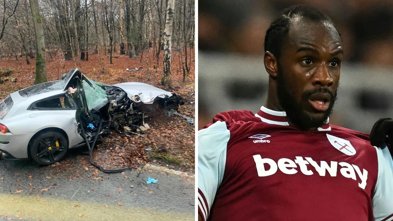 Michail Antonio was trapped in the wreckage. Photo: Twitter, @Whu_Centre.