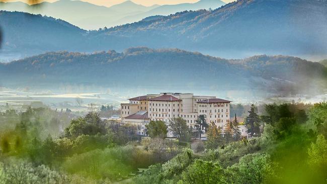 Palazzo Fiuggi, a wellness centre about an hour from Rome.