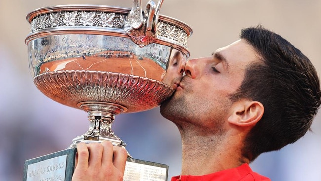 Djokovic is the reigning champion at Roland Garros after defeating Stefanos Tsitsipas in last year’s final. Picture: Clive Brunskill/Getty Images