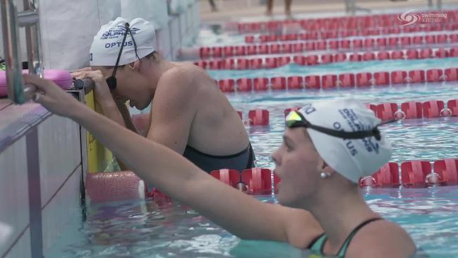 RAW: Australian Dolphins Swim Team training