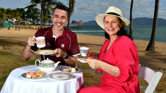 Cr Liam Mooney and Townsville City Galleries director Holly Arden are excited that the landmark Wedgewood: Artists and Industry exhibition featuring 100 objects from the UK's Victoria and Albert Museum is being launched in the city. Picture: Evan Morgan