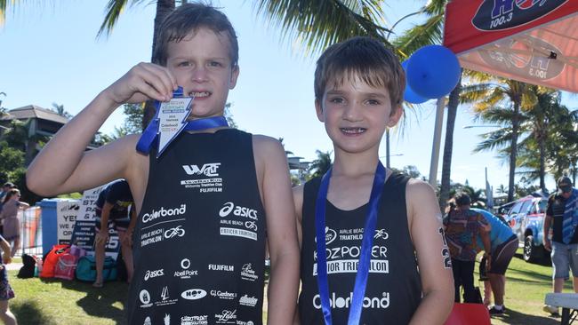 Austin and Stirling Edwards-Bland were travelling home with their mother Tracy when the crash occurred at Gregory River. Photo Inge Hansen / Whitsunday Times.