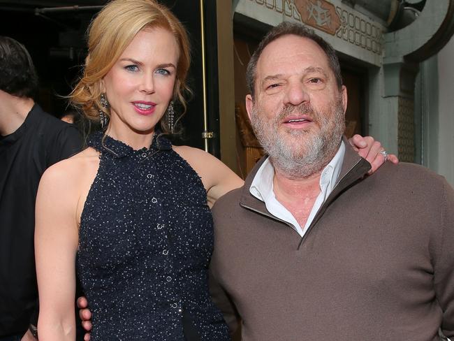 Nicole Kidman and producer Harvey Weinstein. Picture: Getty