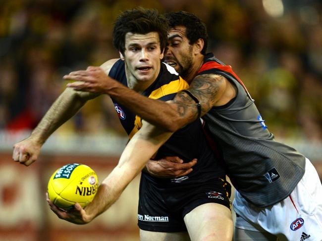 Trent Cotchin polled 26 Brownlow Medal votes in 2012. Picture: Wayne Ludbey