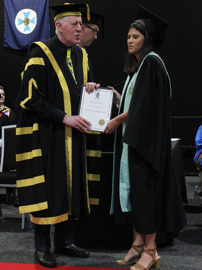 Keely Kleidon graduated with a Bachelor of Psychological Science at the CQUniversity graduation ceremony in Bundaberg on December 14, 2023.