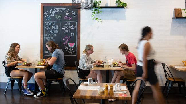 The interior dining space at Smoked Paprika in Rosalie. Picture: David Kelly