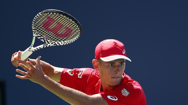 Alex de Minaur keeps his eyes on the prize. Picture: AFP