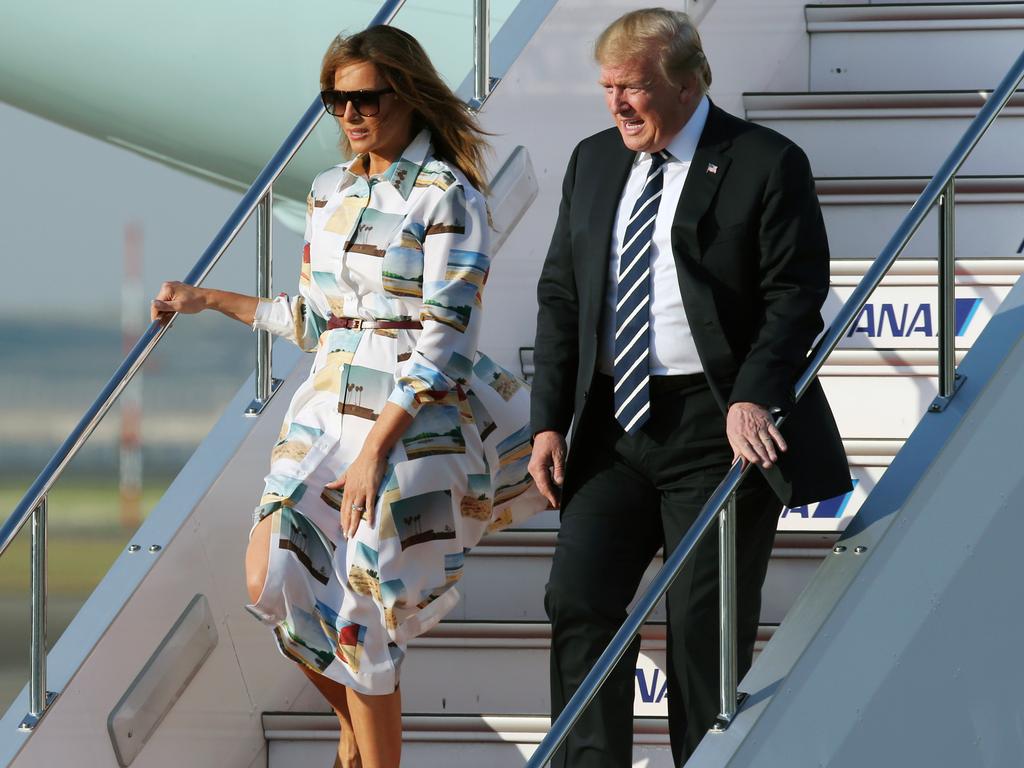 Melania and Donald Trump will meet with the Queen and Prince Harry on their trip to the UK. Picture: Getty Images