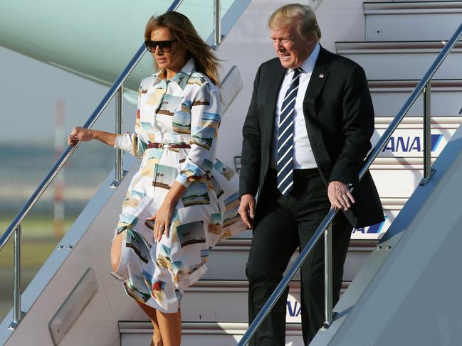 Melania and Donald Trump will meet with the Queen and Prince Harry on their trip to the UK. Picture: Getty Images