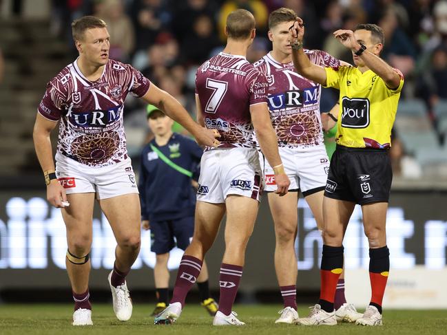 Sean Keppie had some ups and downs during his time at Manly. Picture: Getty