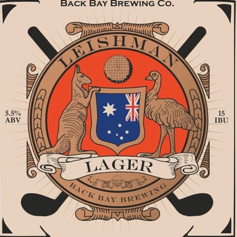 The Leishman Lager logo.