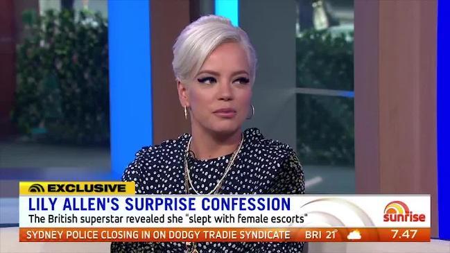 Lilly Allen opens up on Sunrise