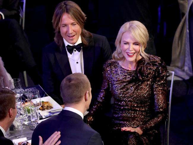 Keith Urban and Nicole Kidman attend the 24th Annual Screen Actors Guild Awards at The Shrine Auditorium on January 21, 2018 in Los Angeles, California. Picture: Getty
