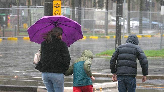Adelaide is set for a wet long weekend. Picture: Dean Martin