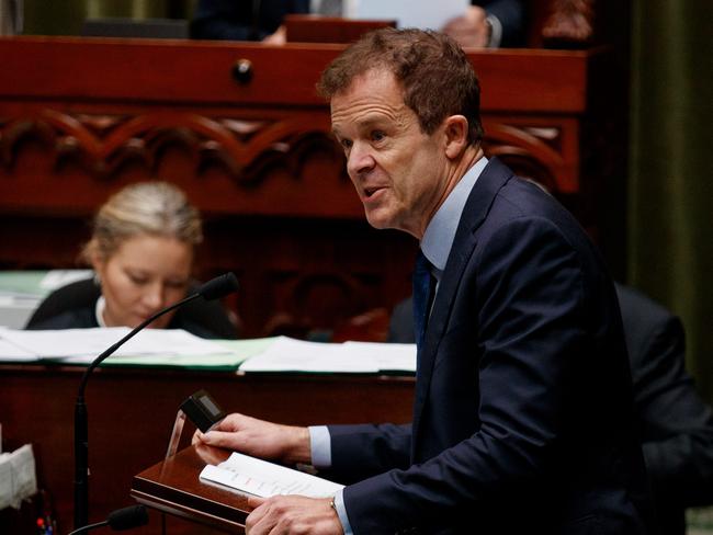 SYDNEY, AUSTRALIA - NewsWire Photos JUNE 6, 2024: NSW Opposition leader Mark Speakman during question time at State Parliament on Thursday. Picture: NewsWire / Nikki Short