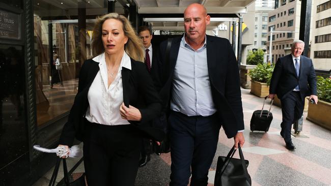 Daniels walking into court behind his parents. Picture: Gaye Gerard