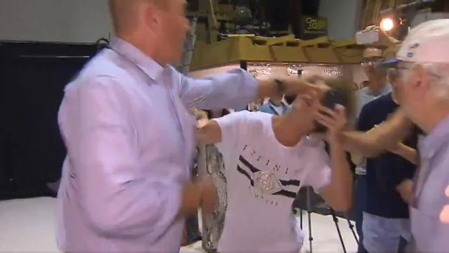 Fraser Anning lashes out after being egged by 17-year-old William “Egg Boy” Connolly.