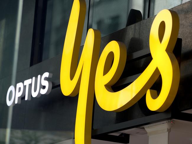 SYDNEY, AUSTRALIA - NewsWire Photos MAY 4, 2024: Optus signage on George Street in the Sydney CBD. Federal budget stock images.Picture: NCA NewsWire / Damian Shaw