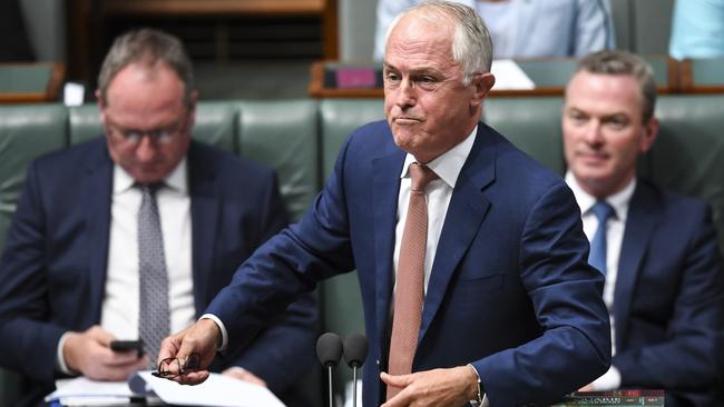 Prime Minister Malcolm Turnbull speaks during Question Time. Picture: AAP.