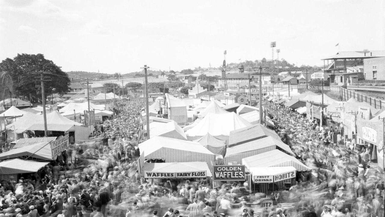 A sea of humanity, 1950.