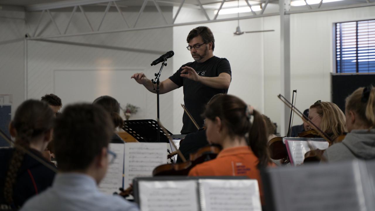 Tim Gray, conductor of Toowoomba Regional Youth Orchestra is set to bring a night of spy music to the city this weekend. Picture: Christine Schindler