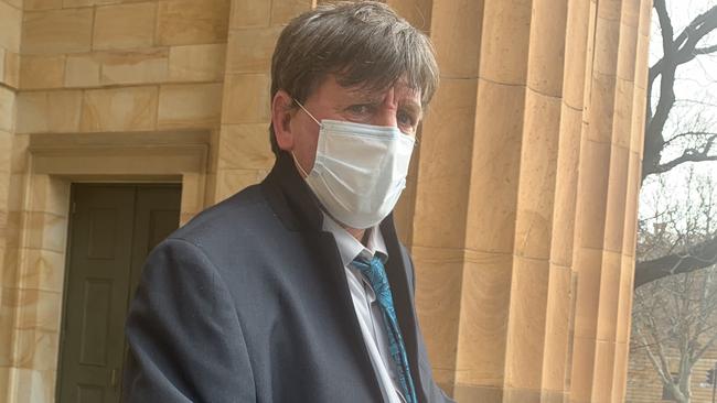 Colin Ross after being sentenced in the Adelaide Magistrates Court. Picture: Ben Cameron