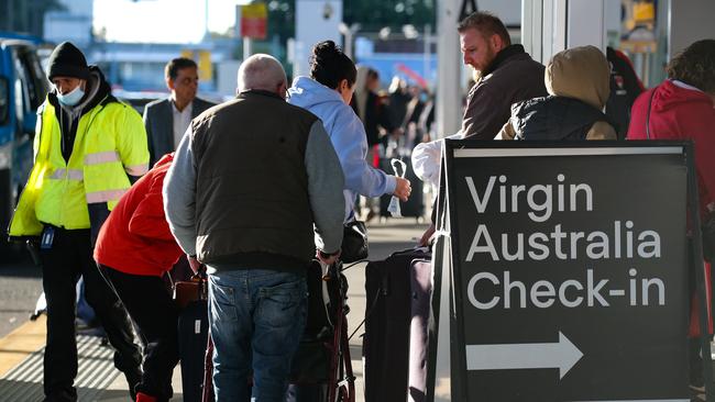 Checking in isn’t easy. Picture: Gaye Gerard / NCA NewsWire