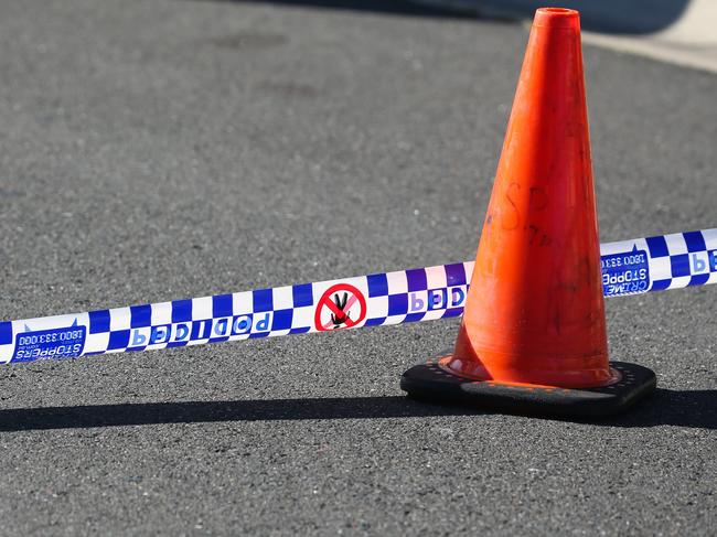 SYDNEY, AUSTRALIA - Newswire Photos - MAY 23 2023: A  general stock view of Police tape on a crime scene in Sydney NSW.  Picture : NCA Newswire / Gaye Gerard