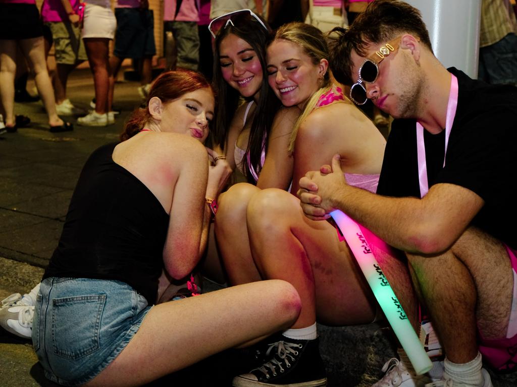 Schoolies have been praised for their overall good behaviour. Picture: James Weir/news.com.au