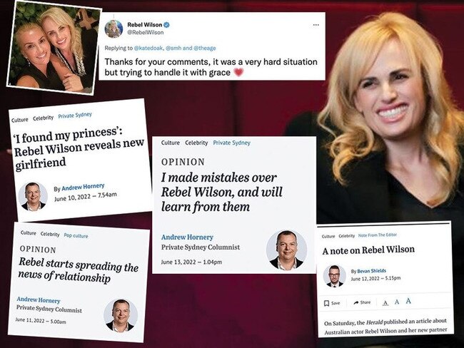 Rebel Wilson has spoken over the Andrew Hornery saga.