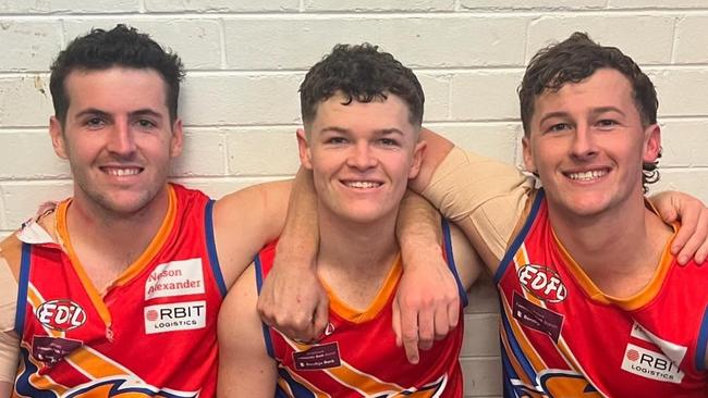 The Griffin brothers played senior footy together for the first time.