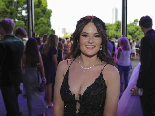 Matisse Reid at the Coomera Anglican College Formal at HOTA. Picture: Marcelo Lang.