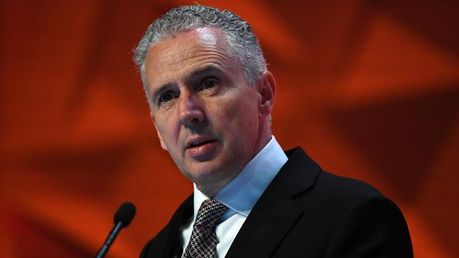 Telstra chief executive Andy Penn said he had met with some customers to apologise for the unfair practices used in five Telstra stores. Picture: AAP Image/James Ross