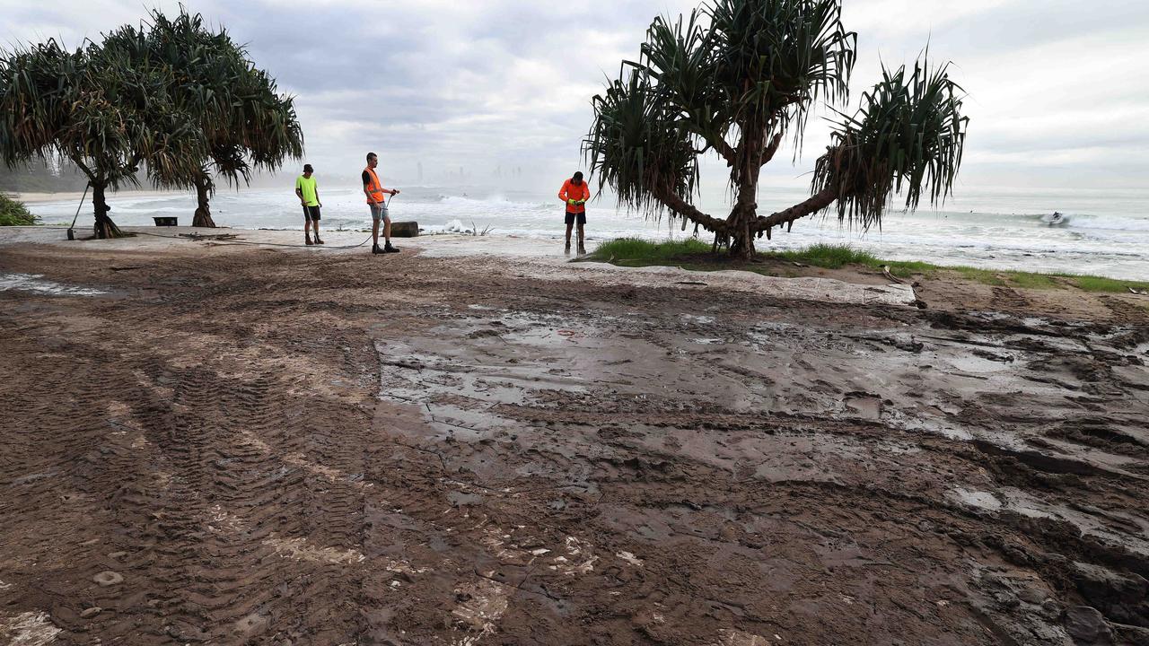‘What a disgrace’: Burleigh hill destroyed after surfing events