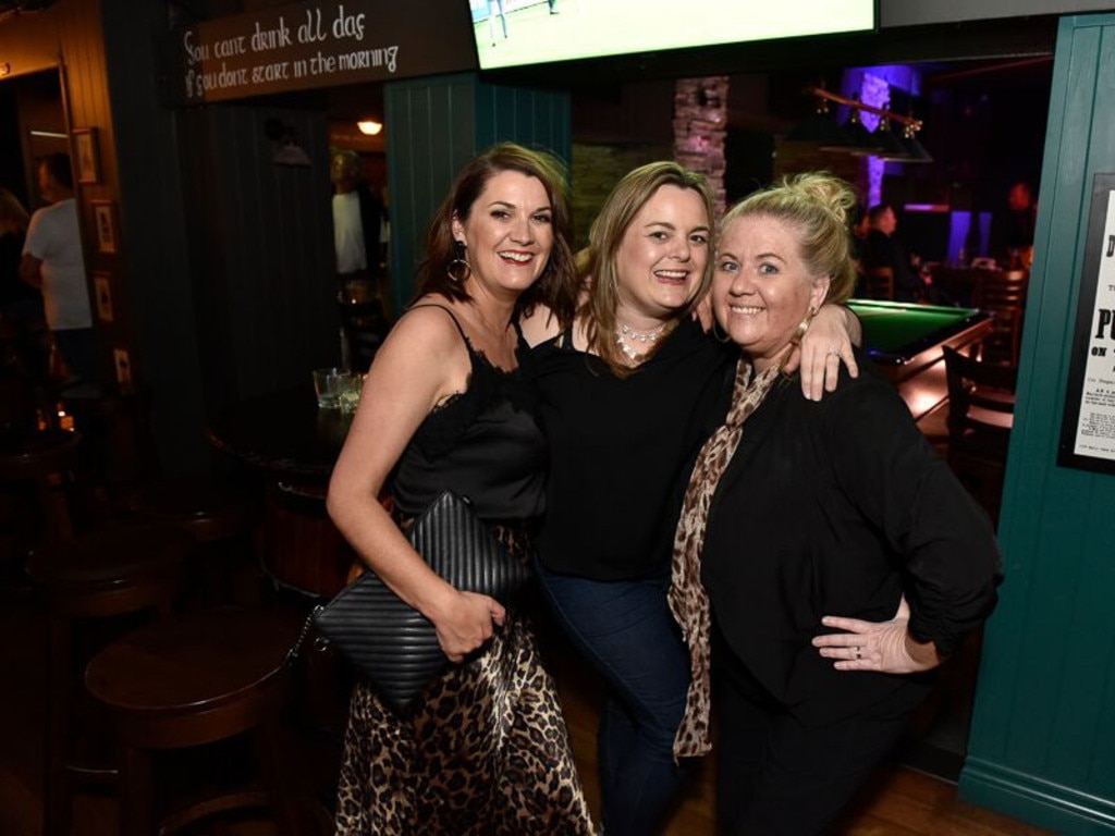 Caroline Weston, Nicole White and Helen Coates at Finn McCool's.