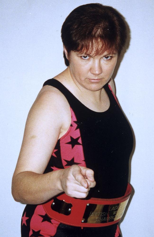 Murderer Donna Marie Parsons in wrestling mode.